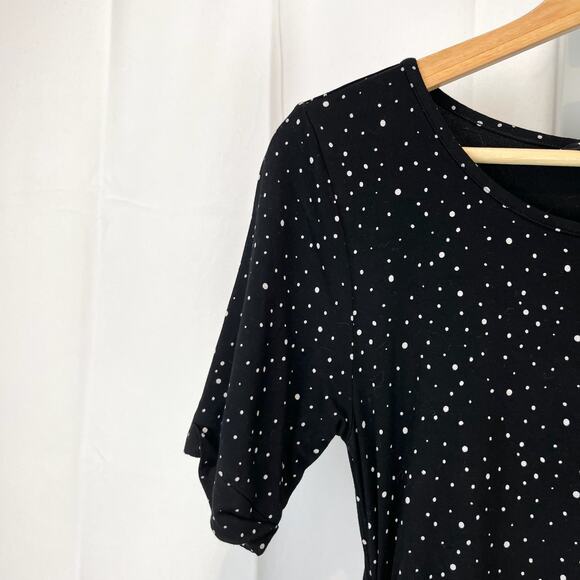 ISABELLA OLIVER  Size 2 US 6 S Amelie T Shirt Maternity Dress Polka Dot Black - Picture 5 of 10